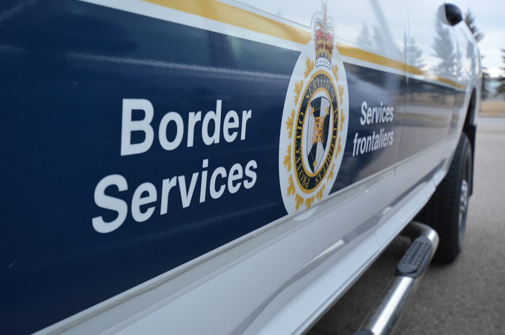 Side of border services patrol car