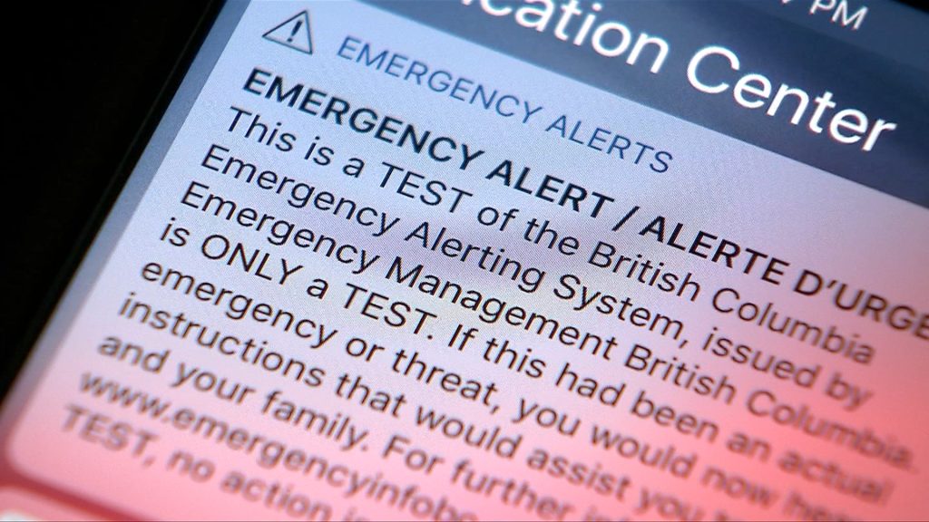 Emergency alert test coming to Manitoba phones, radio, TV on Wednesday