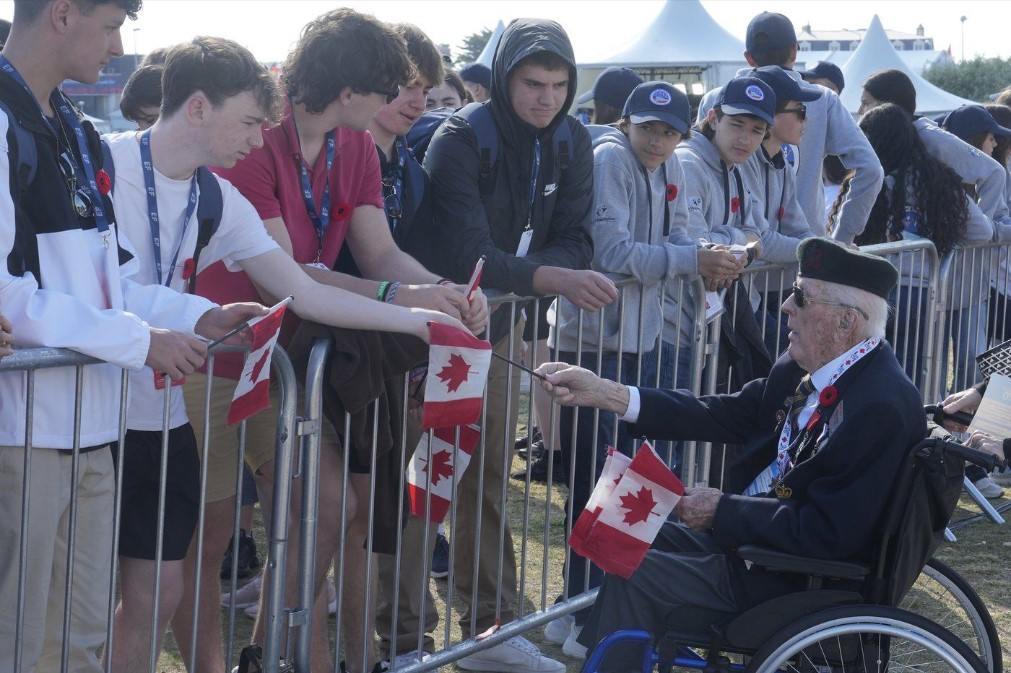 Canadians remember 80th anniversary of D-Day as sun shines on Juno Beach in Normandy