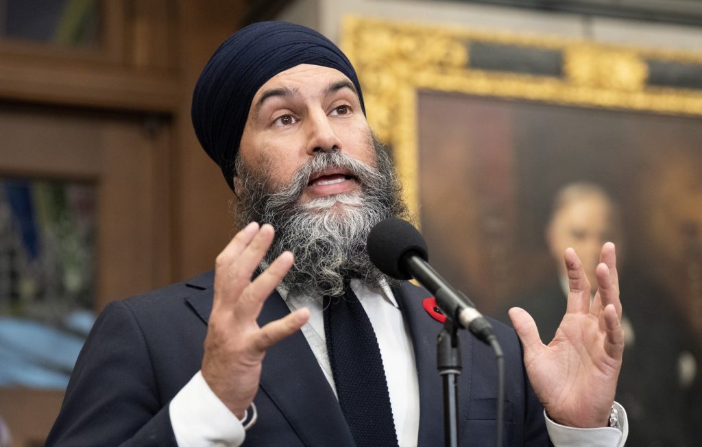 NDP unveil campaign pledge to remove GST on internet, heat, diapers, more