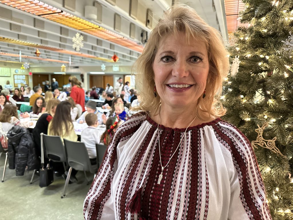 Maryka Chabluk, one of the coordinators with the Ukrainian Canadian Congress, says she's thrilled to have Ukrainians and Canadians celebrating the holiday season together. (Joanne Roberts/CITYNEWS)
