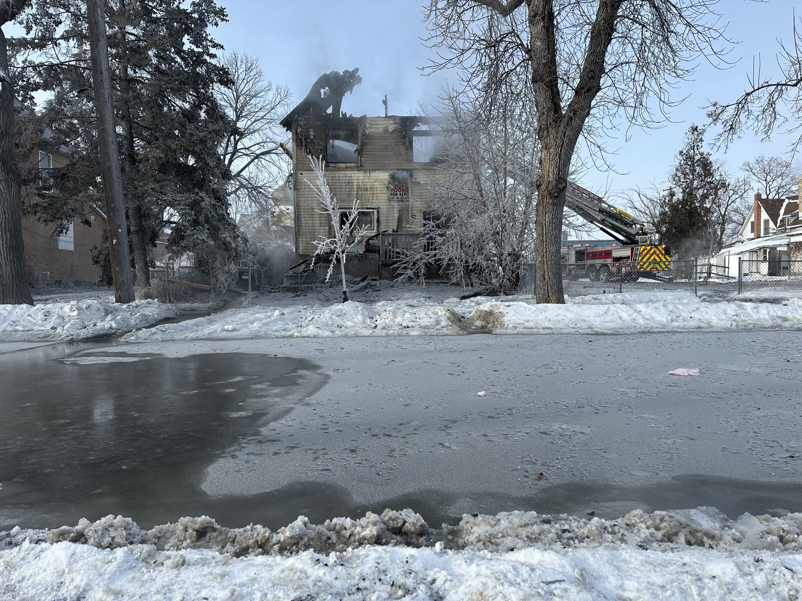 Fire crews battle morning fire at vacant home
