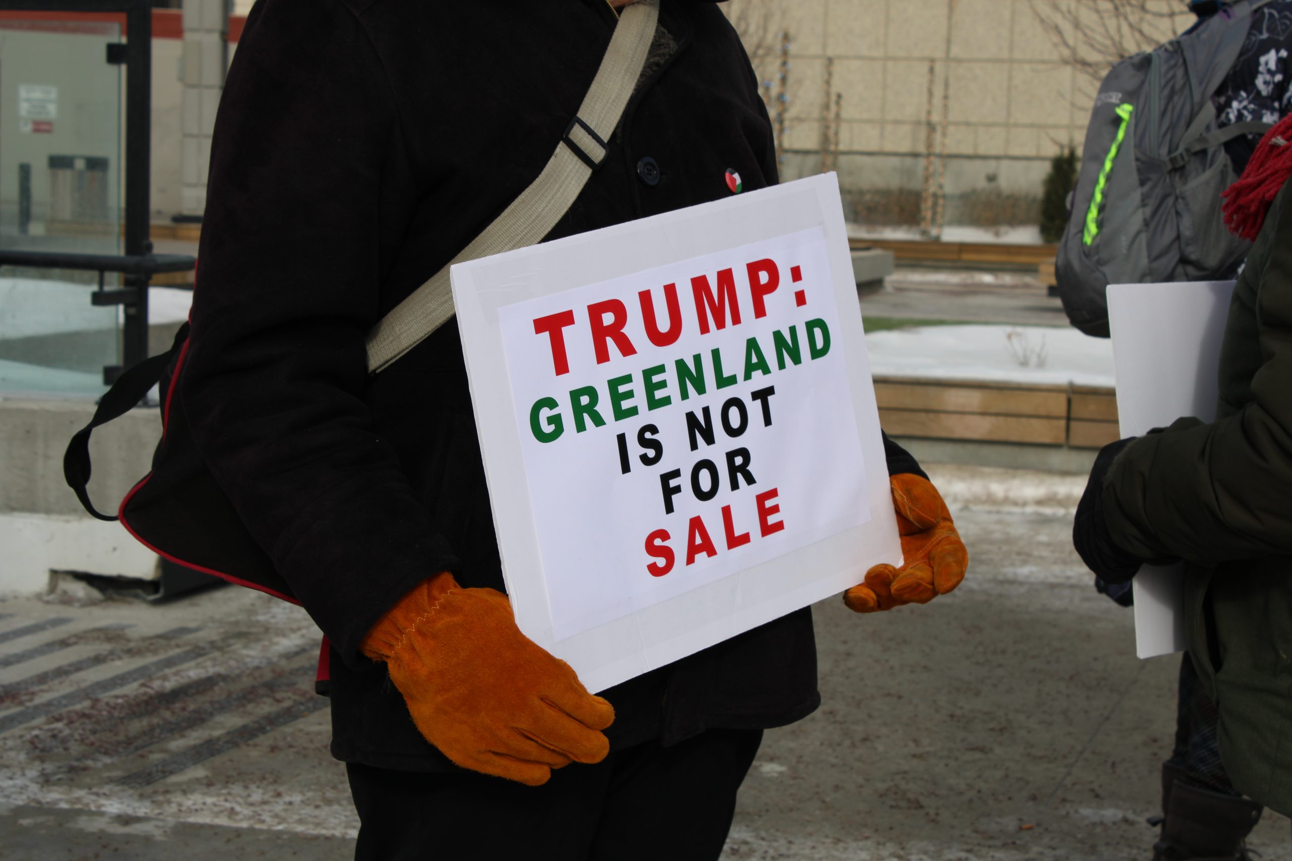 Winnipeg social justice groups hold ‘Greenland is not for sale’ rally