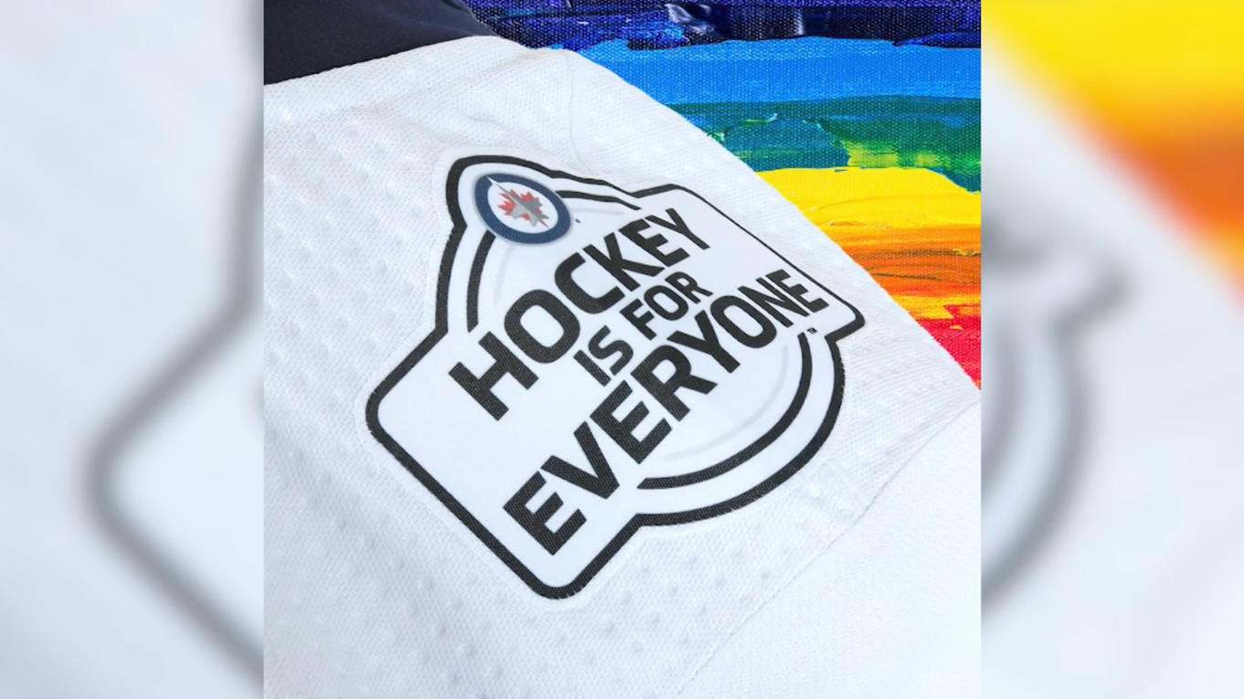 Winnipeg Jets' on Pride Night warmup jersey: 'We're going to wear it