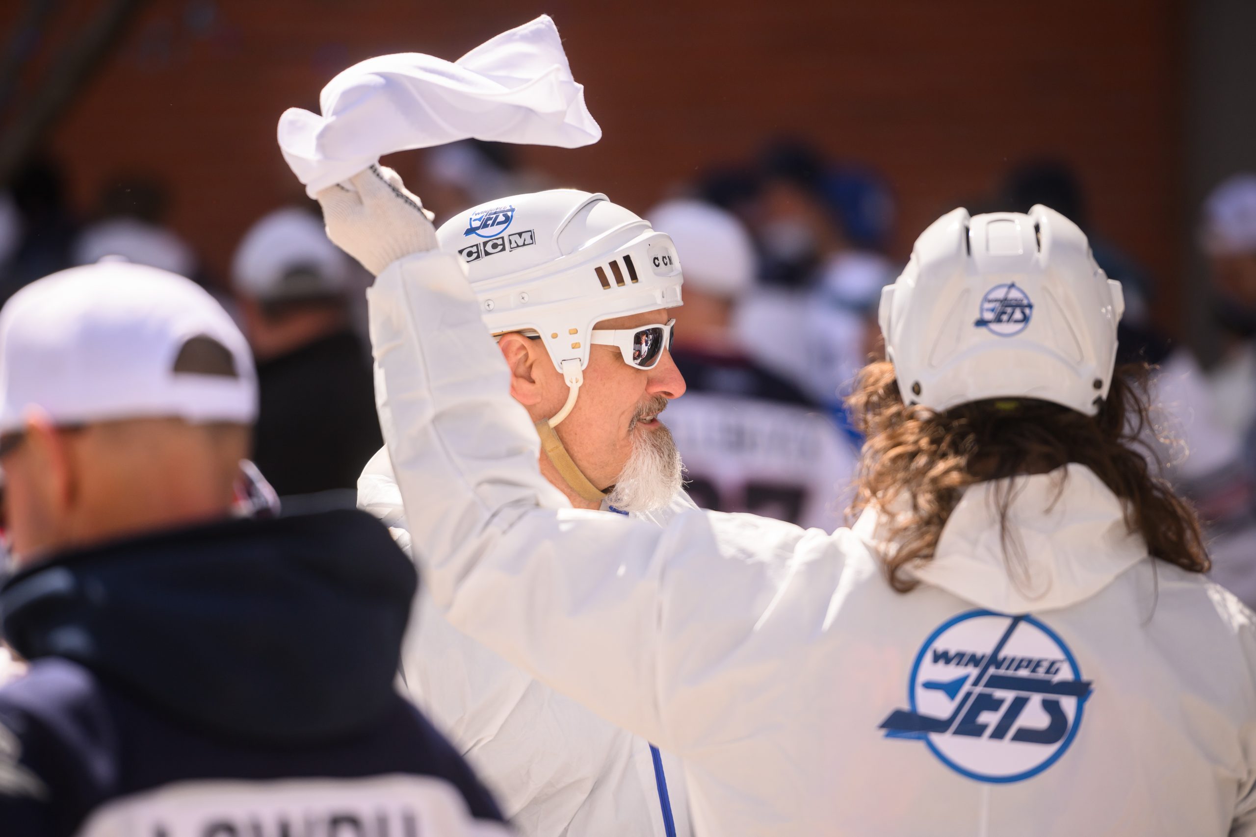 Jets white out fashion jersey