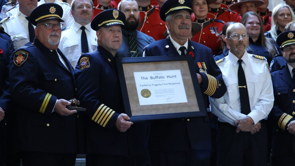 Carberry bus crash first responders inducted into Order of Buffalo Hunt