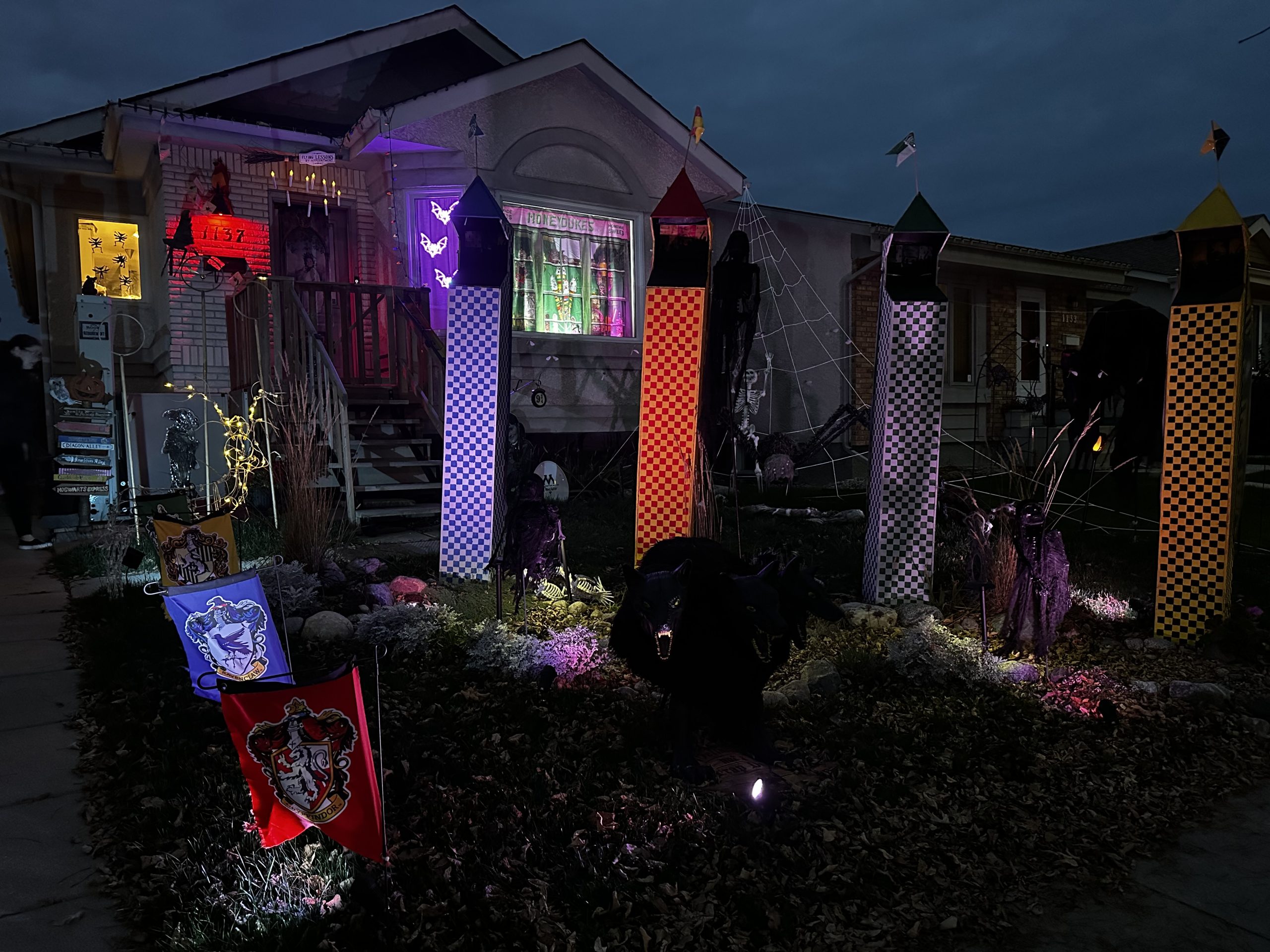 Halloween Decorating For A Cause CityNews Winnipeg   The Howard Familys Hogwarts Themed Halloween House On 20 Highbury Road  Scaled 