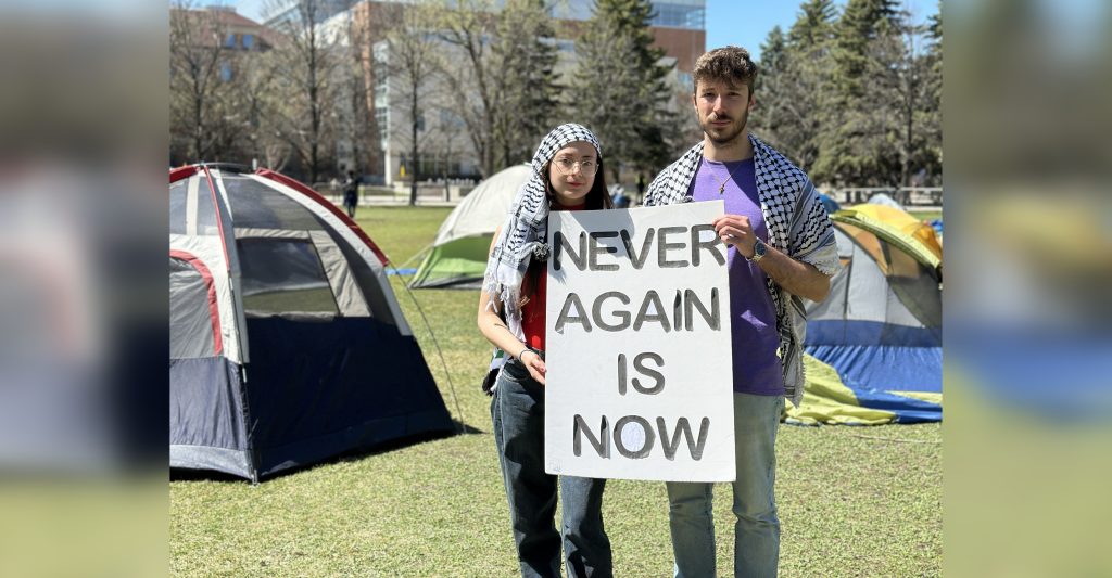 'Show our support': Pro-Palestinian protesters at University of Manitoba inspired by other campus encampments