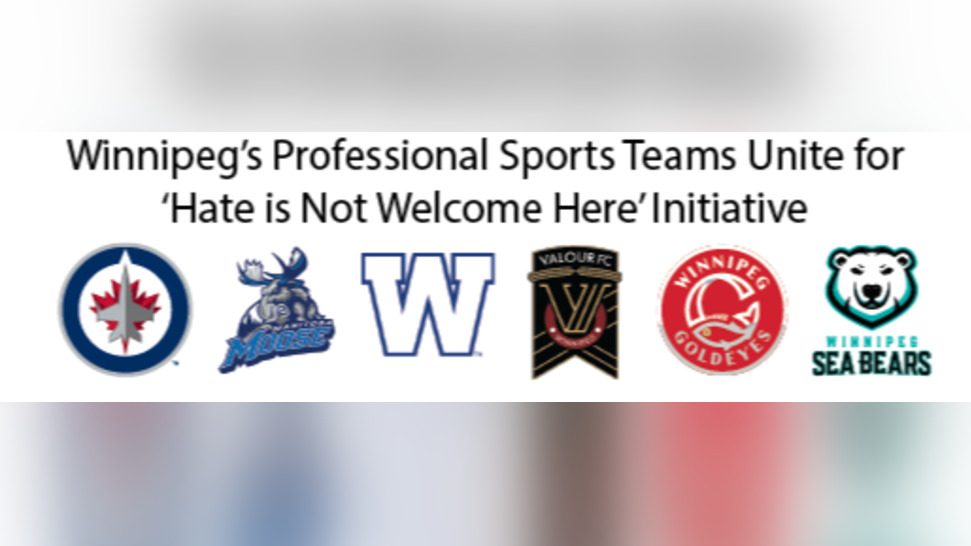'Hate is not welcome here': Winnipeg sports teams unite with initiative
