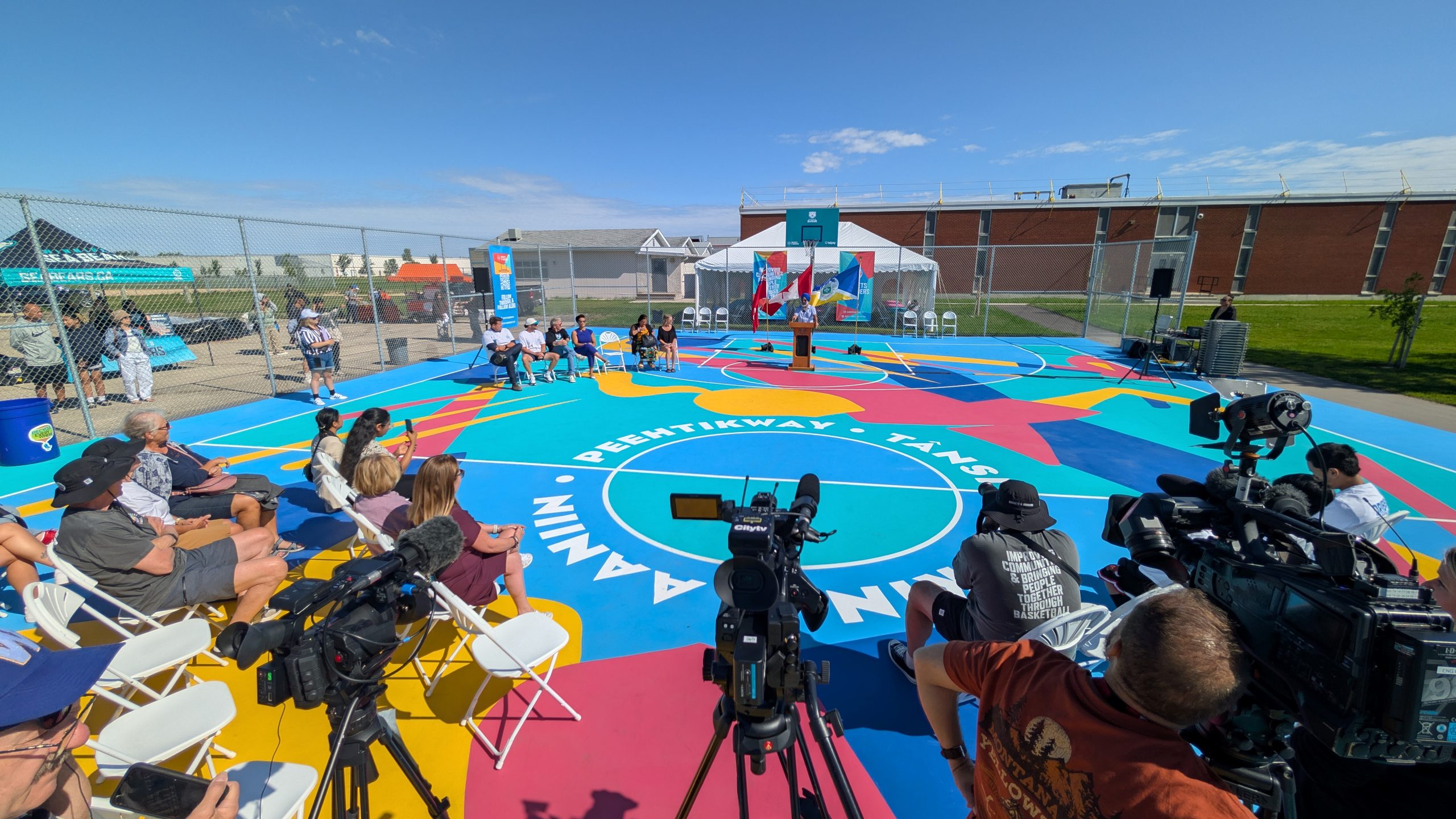 New basketball court unveiled at Northwood Community Centre