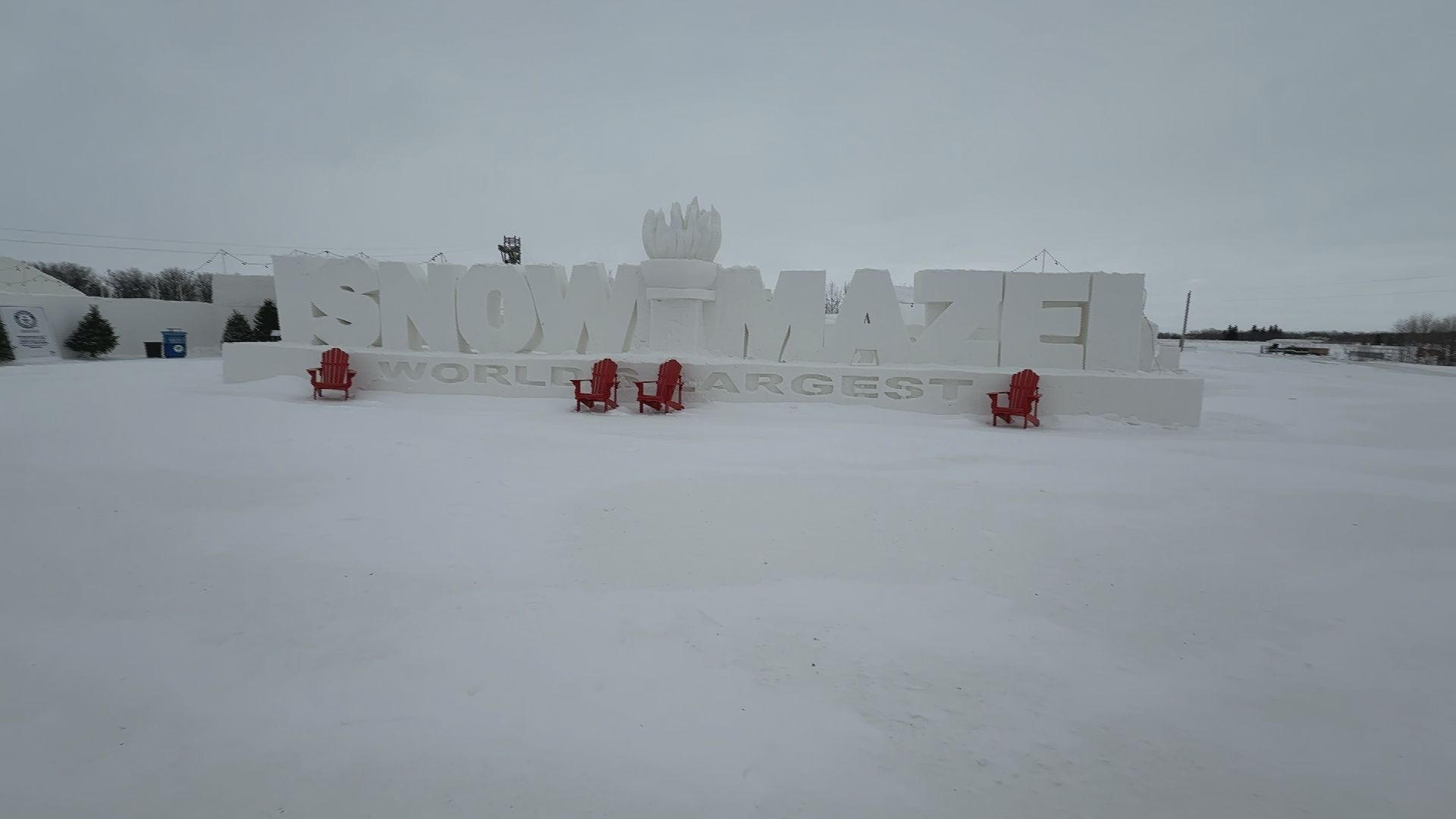 World’s largest snow maze open for winter in Manitoba