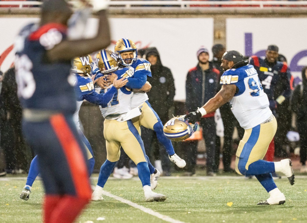 Castillo kicks 51-yard field goal on final play as Bombers beat Als, clinch West